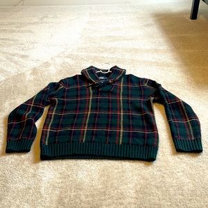 Polo Ralph Lauren Tartan Shawl Collar Sweater. Men’s Large. Excellent condition